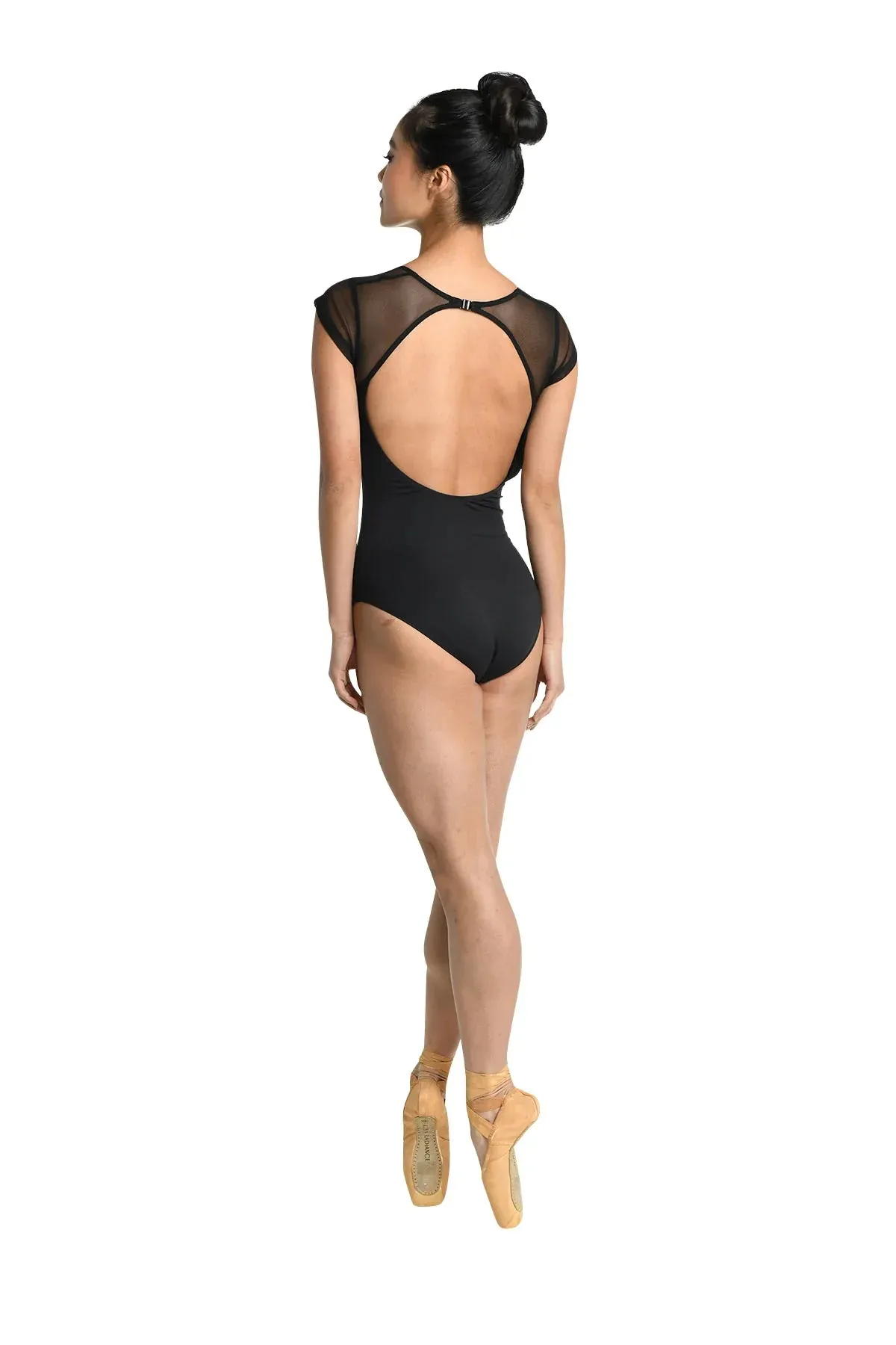 Adult Grape Leila Cap Sleeve Twist Leotard