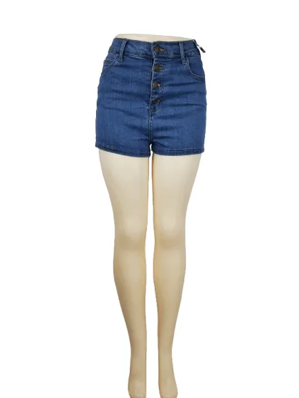 Akira women's blue jean mini shorts size M