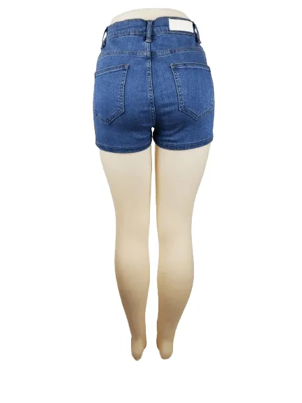 Akira women's blue jean mini shorts size M
