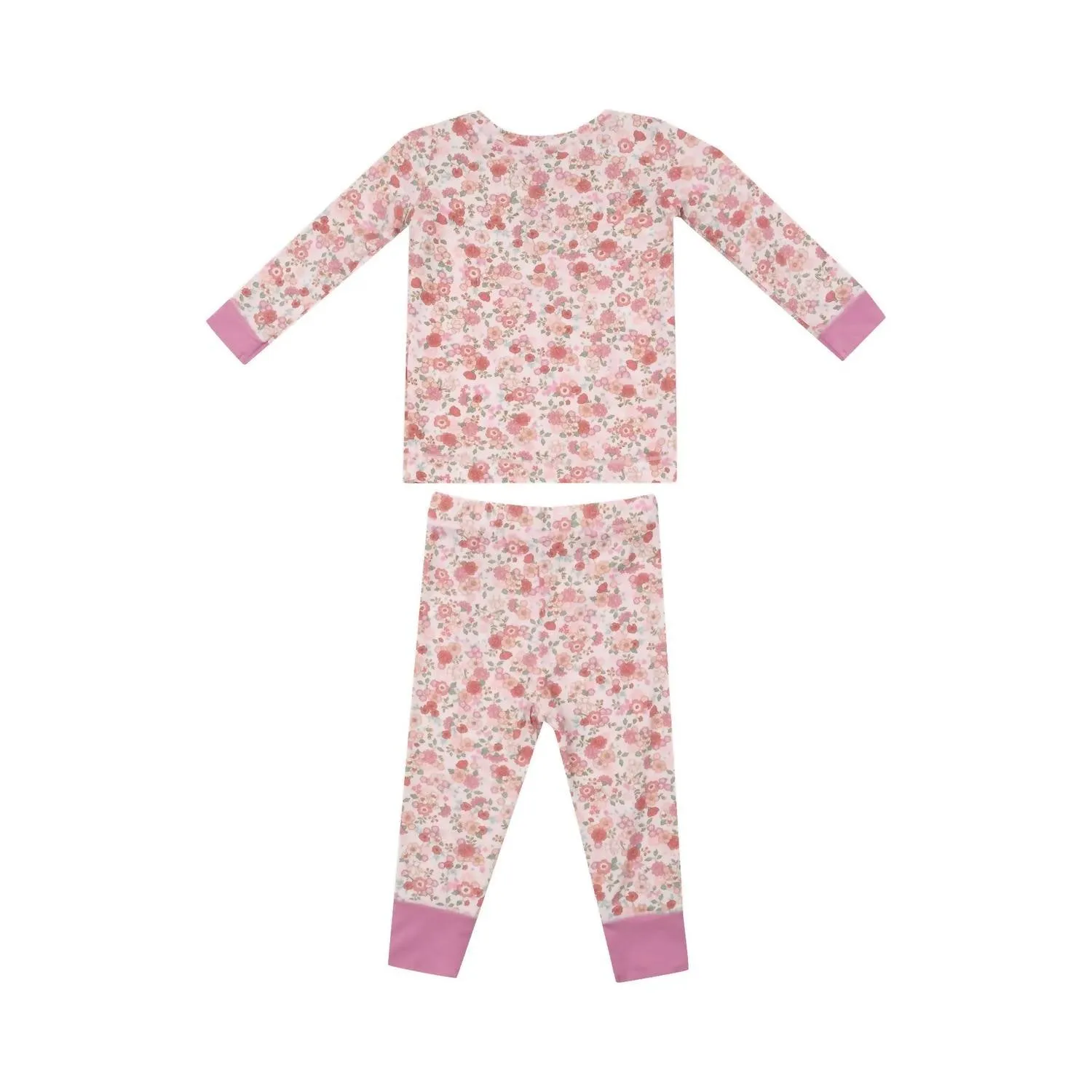 Angel Dear - Kid's Pretty Calico Long Sleeve Loungewear Set