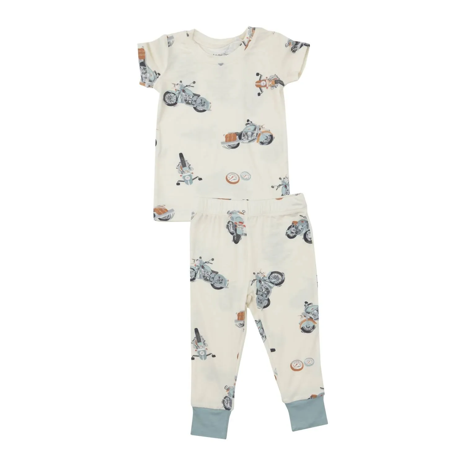 Angel Dear - Kid's Vintage Motorcycle Short Sleeve Loungewear Set