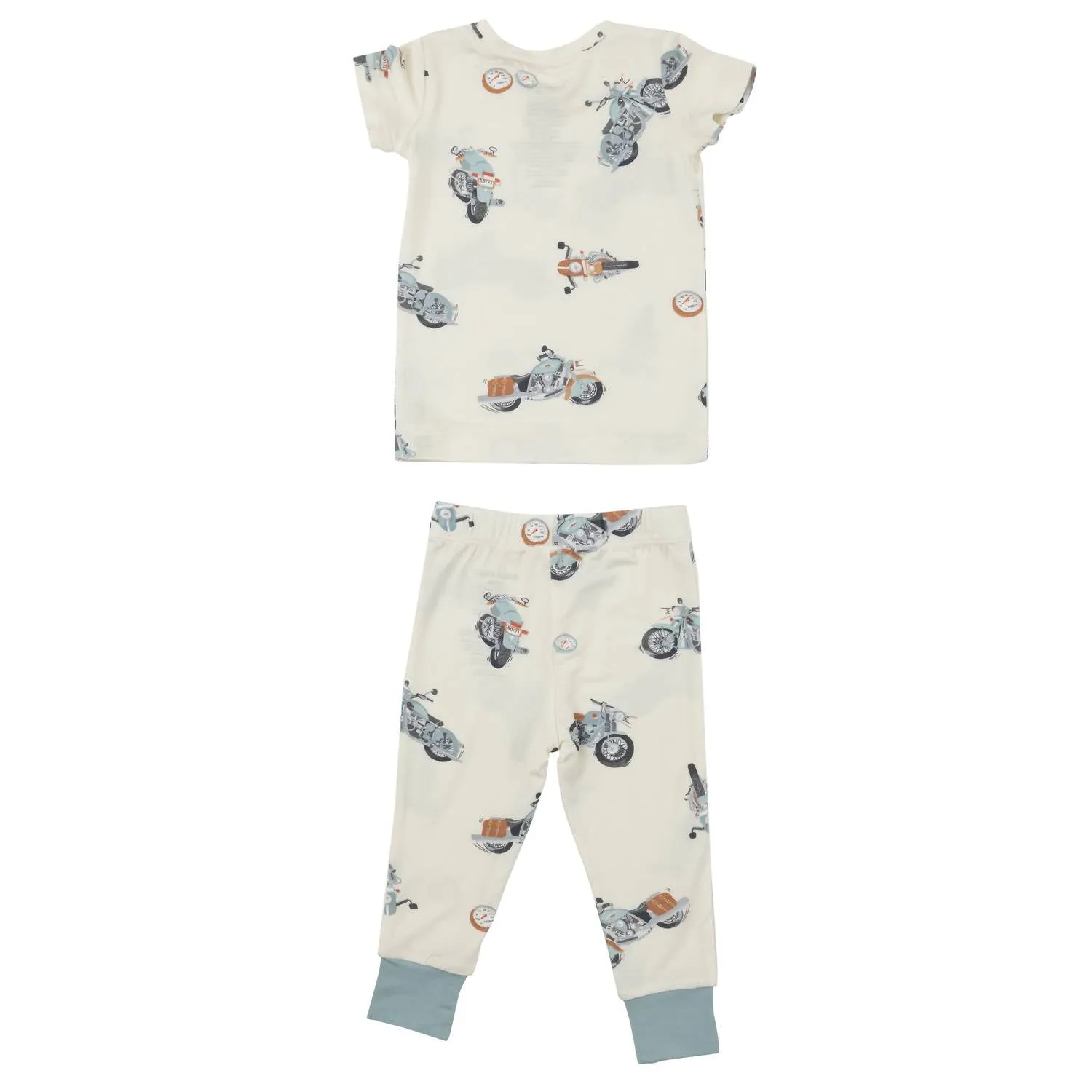 Angel Dear - Kid's Vintage Motorcycle Short Sleeve Loungewear Set