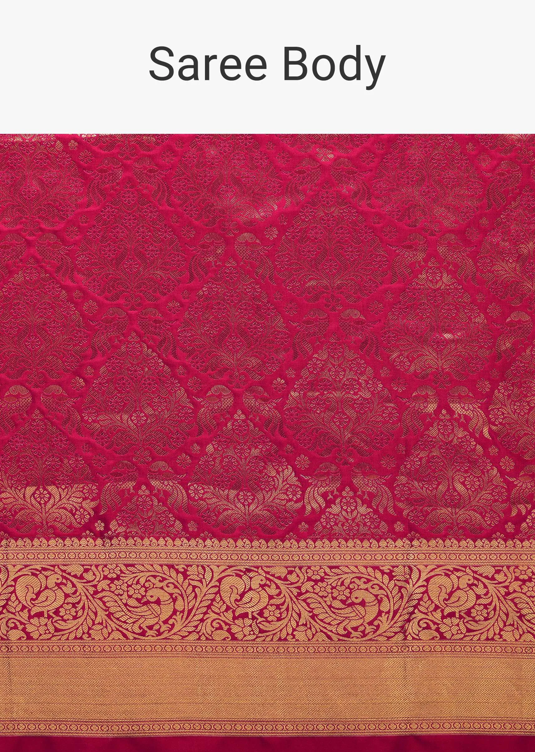 Azalea Pink Intricately Woven Kanjivaram Saree In Pure Silk With Unstitched Blouse
