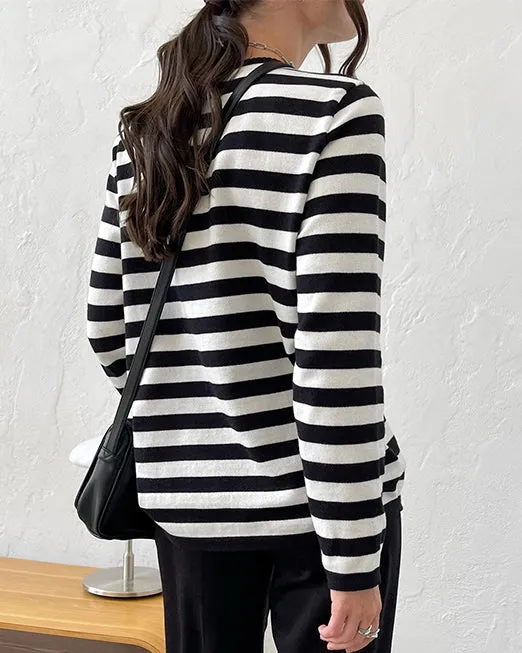 Camisola Femme Listrada Manga Longa