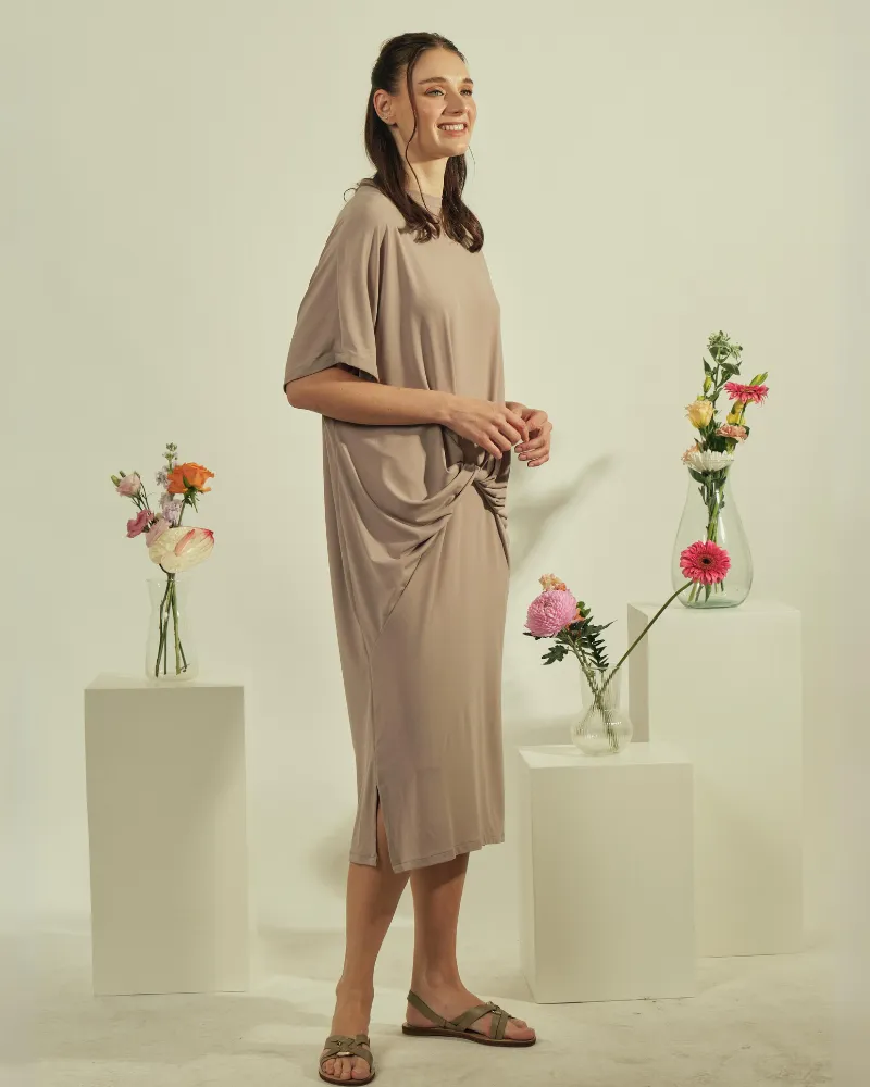 Dylan Twist Front Midi Dress