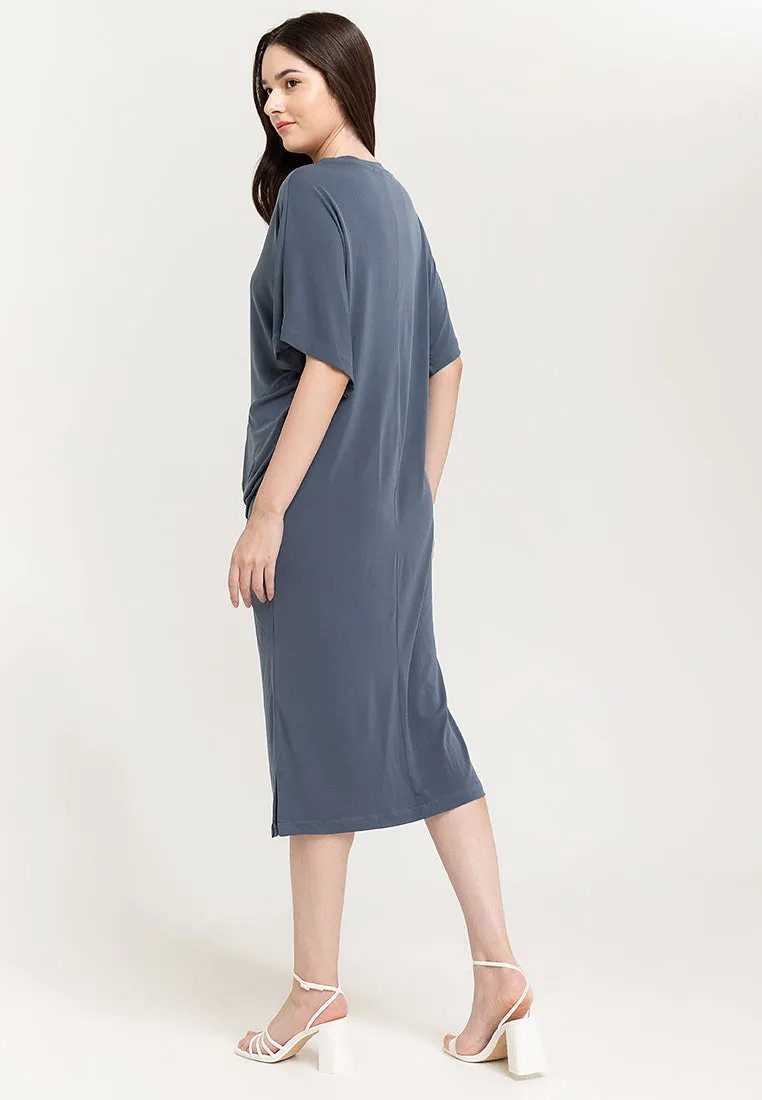 Dylan Twist Front Midi Dress