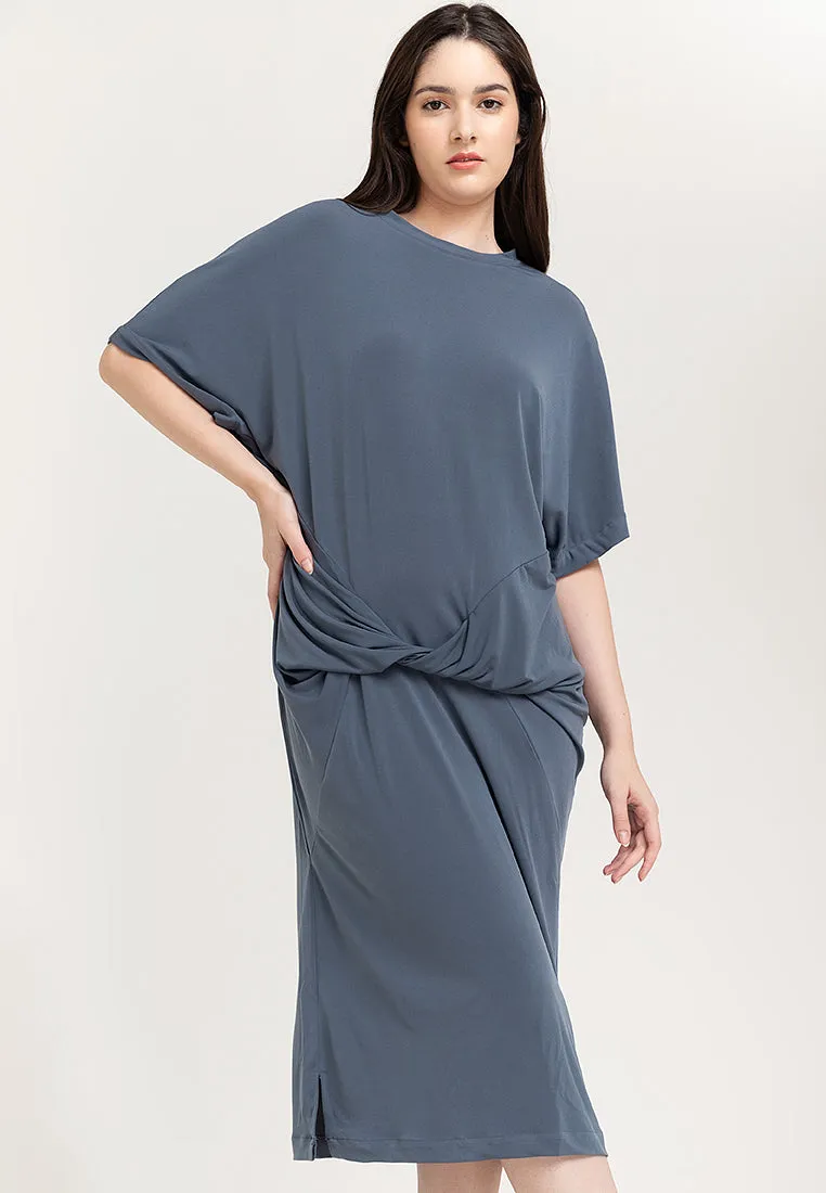 Dylan Twist Front Midi Dress