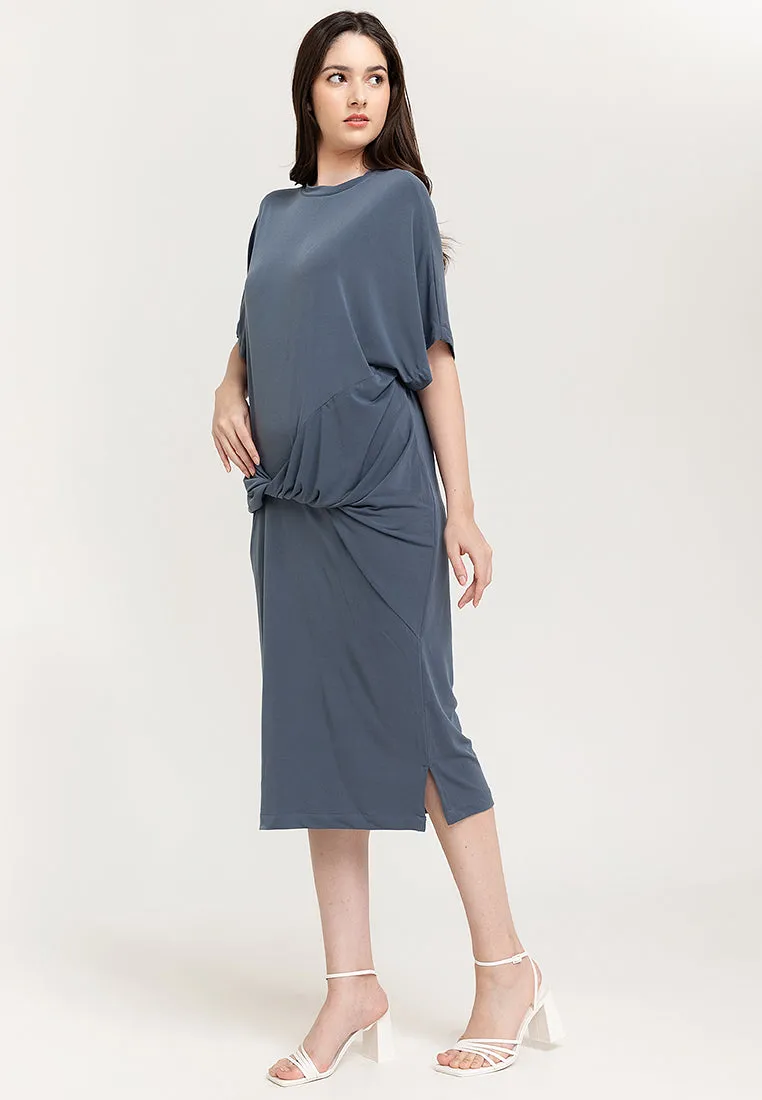 Dylan Twist Front Midi Dress