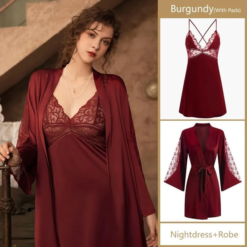 Everly Lace Robe Set