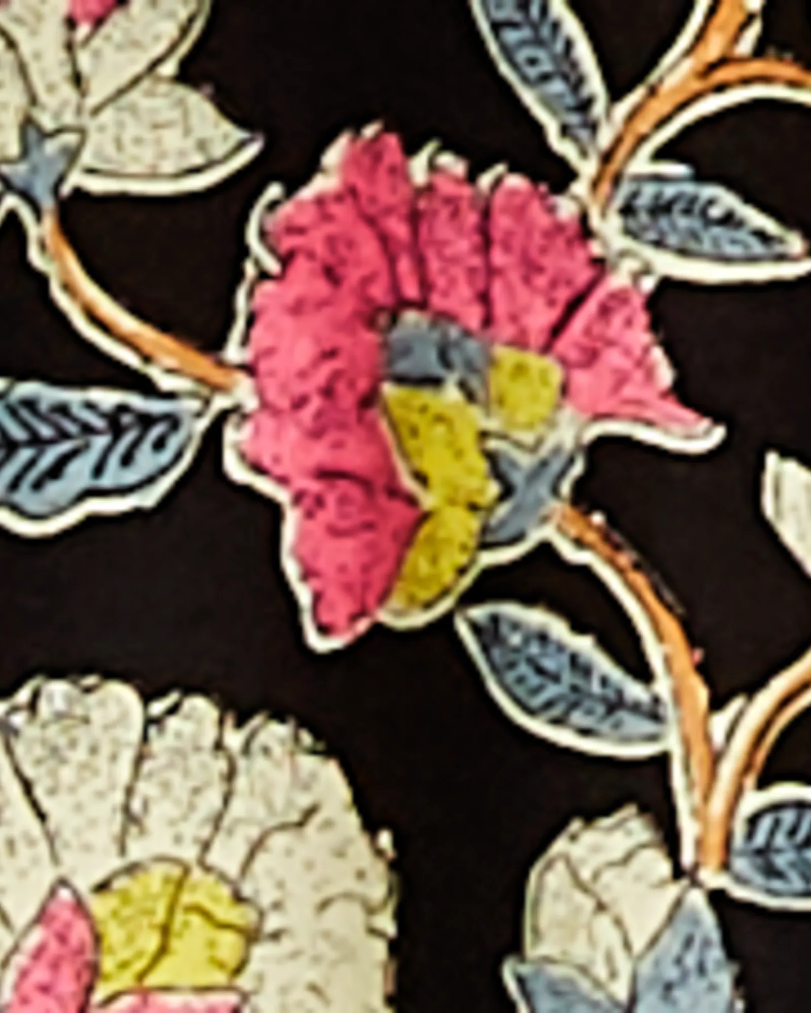 Evie Kimono | Black / Red
