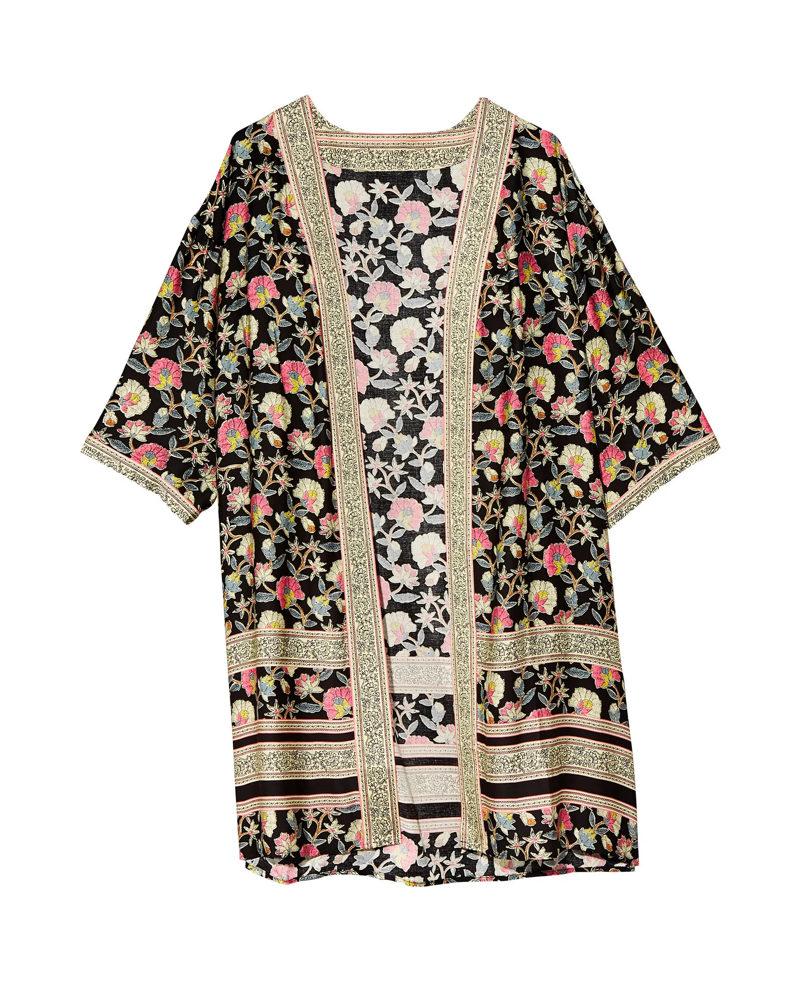 Evie Kimono | Black / Red