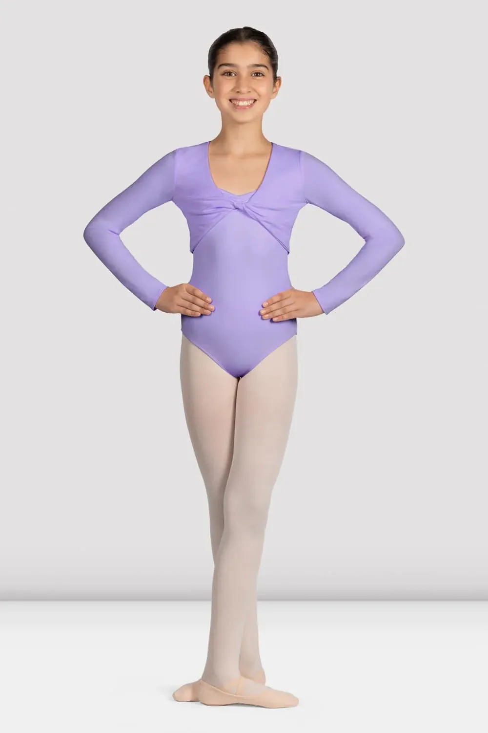 Girls Mirella Lilac Glow Girl Twist Front Top