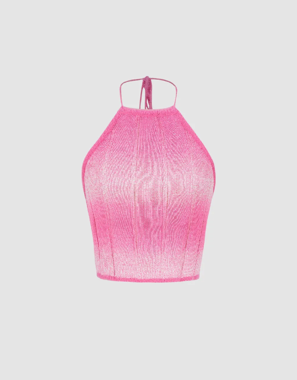 Halter Neck Knitted Top