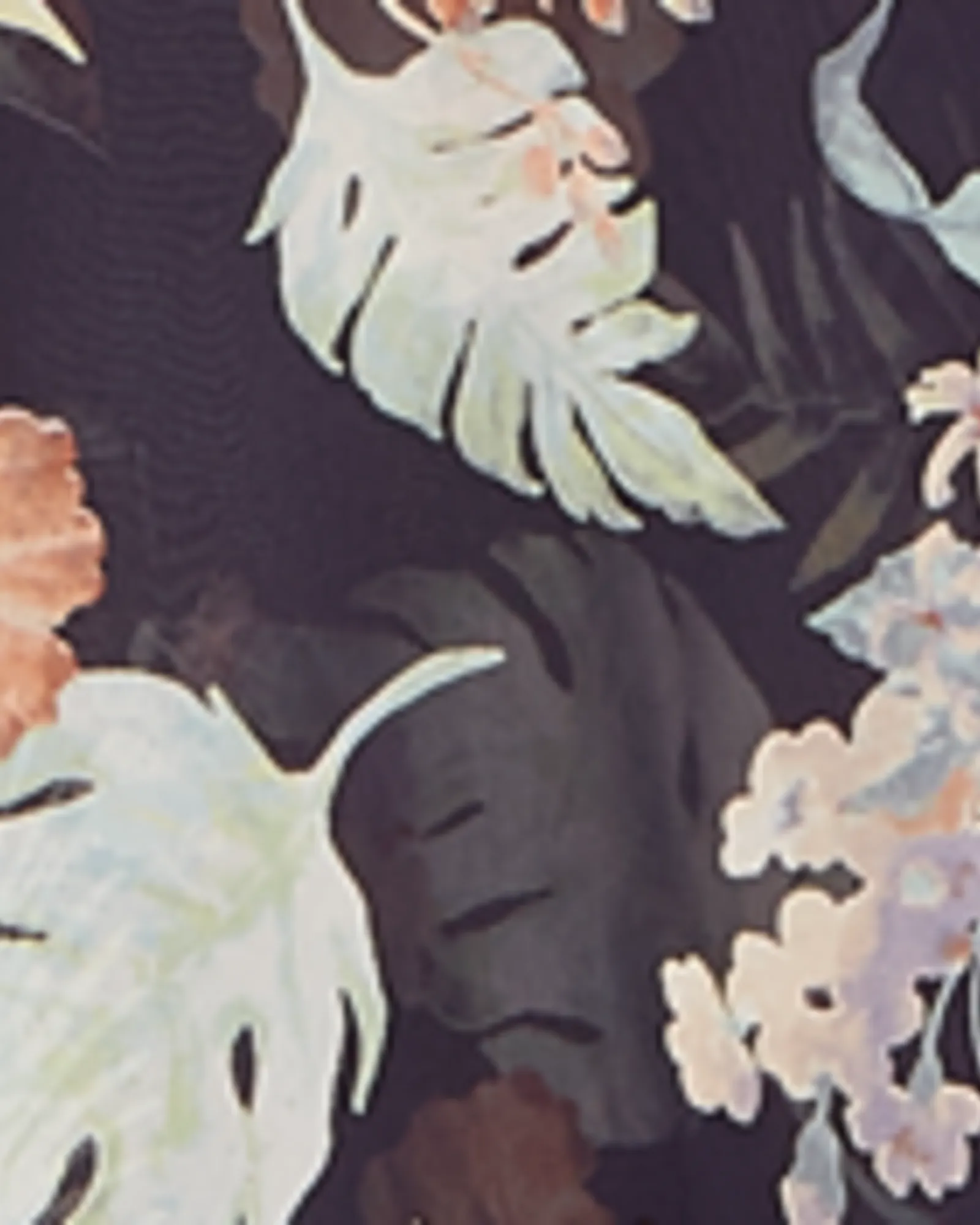 Julie Sheer Printed Kimono | Navy / Mint