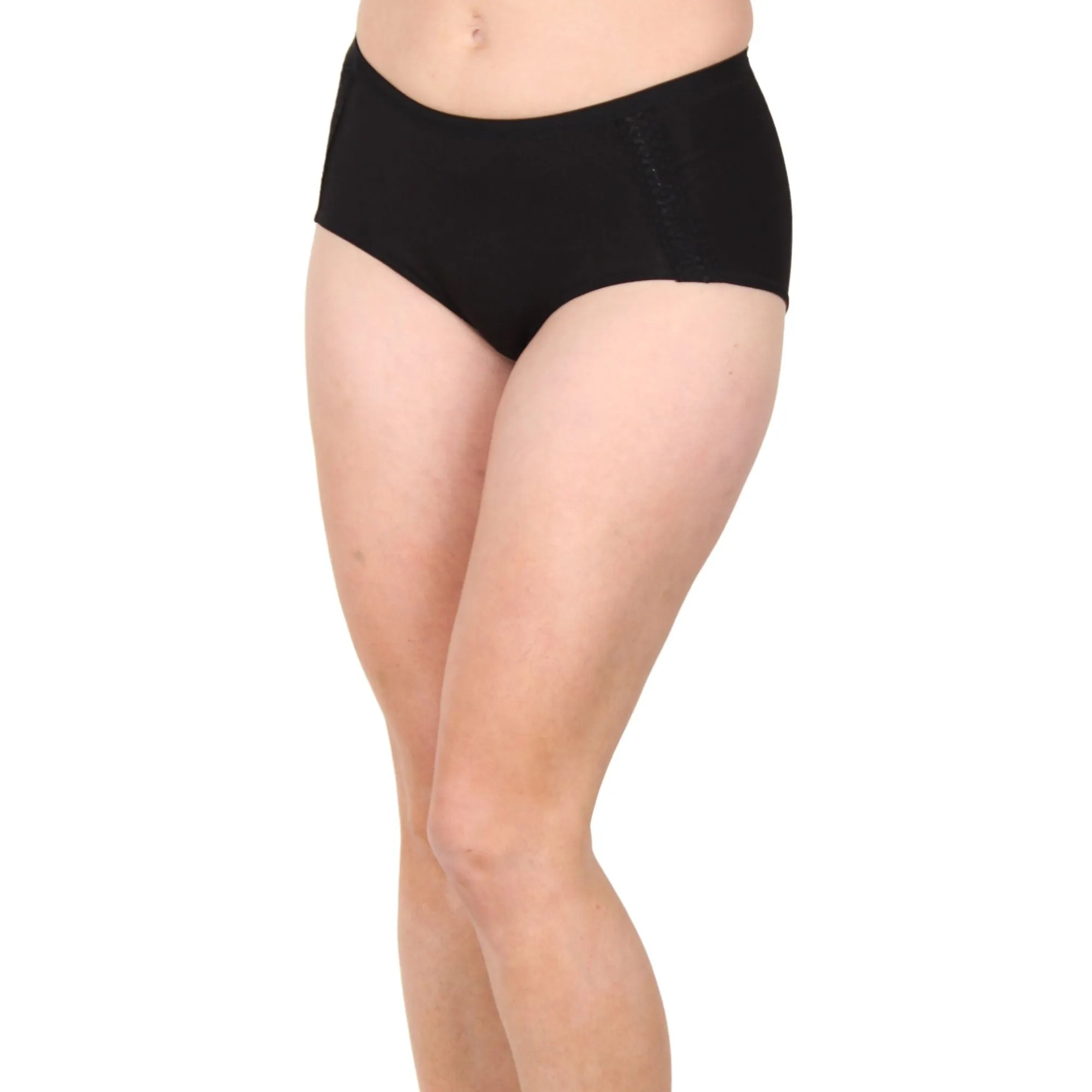 Lux Lace Brief | Black