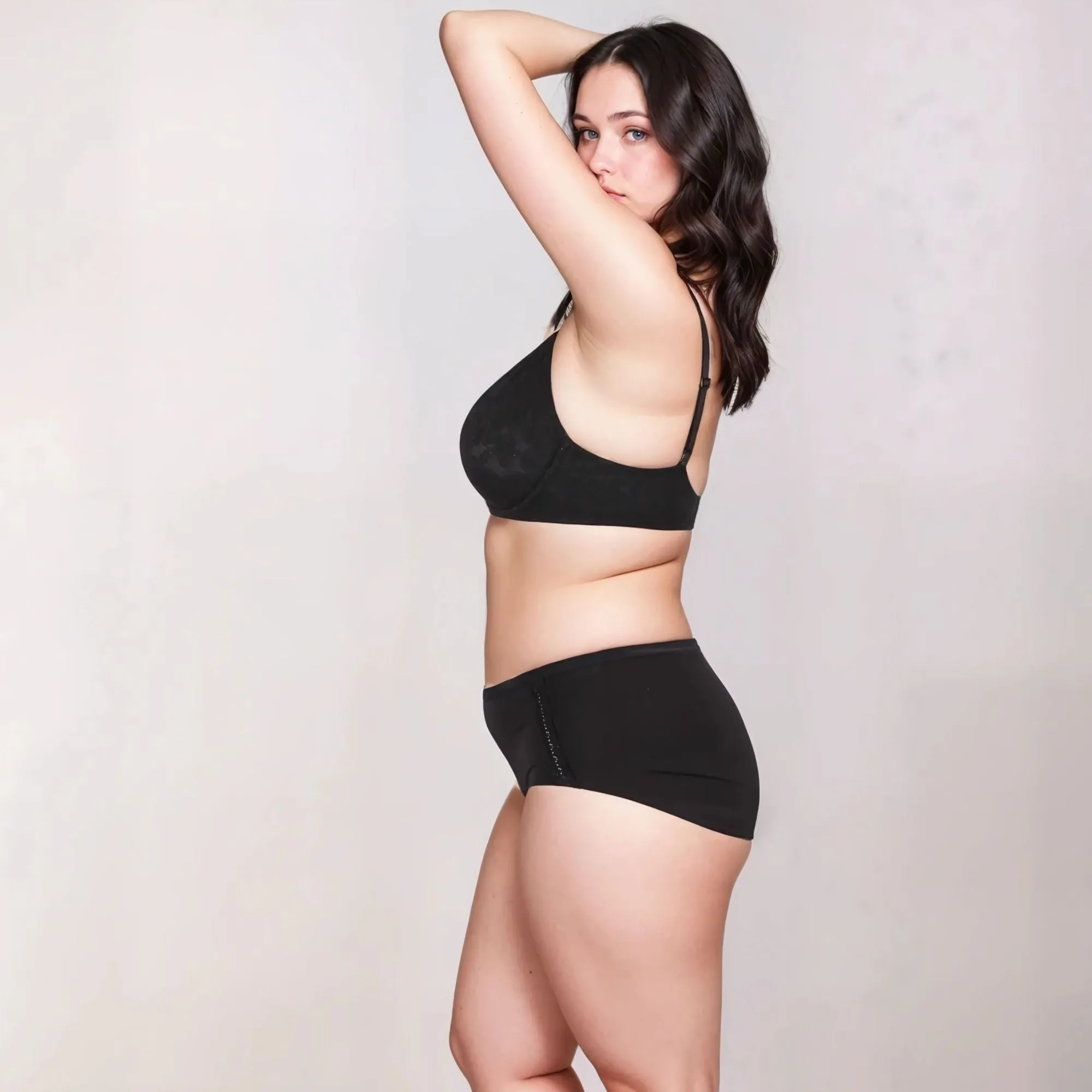 Lux Lace Brief | Black