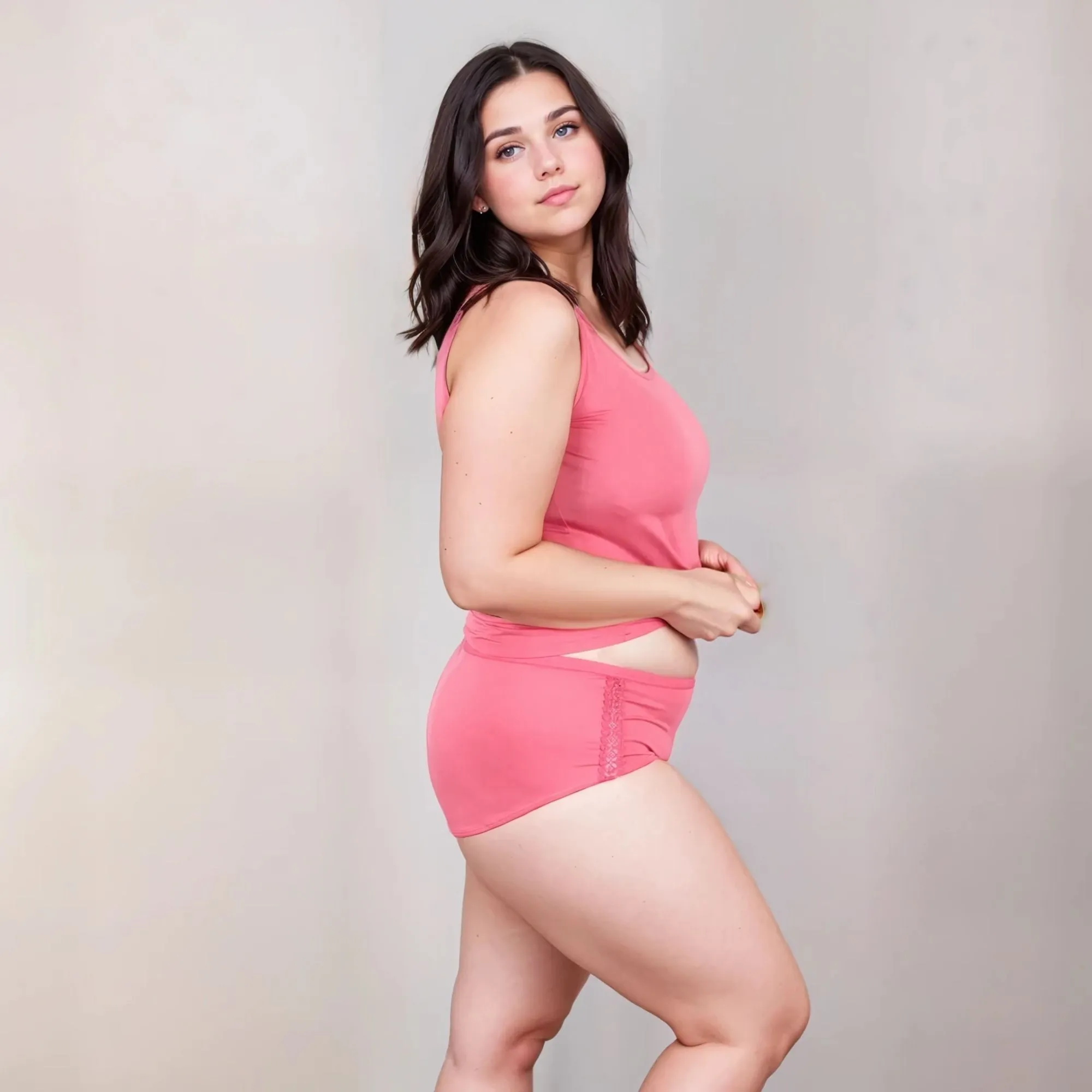 Lux Lace Brief | Camellia