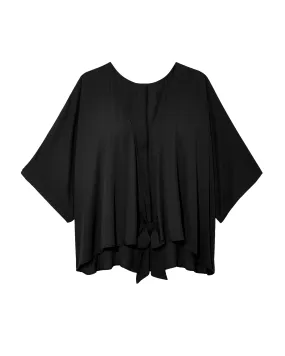 Macie Short Sleeve Kimono | Black