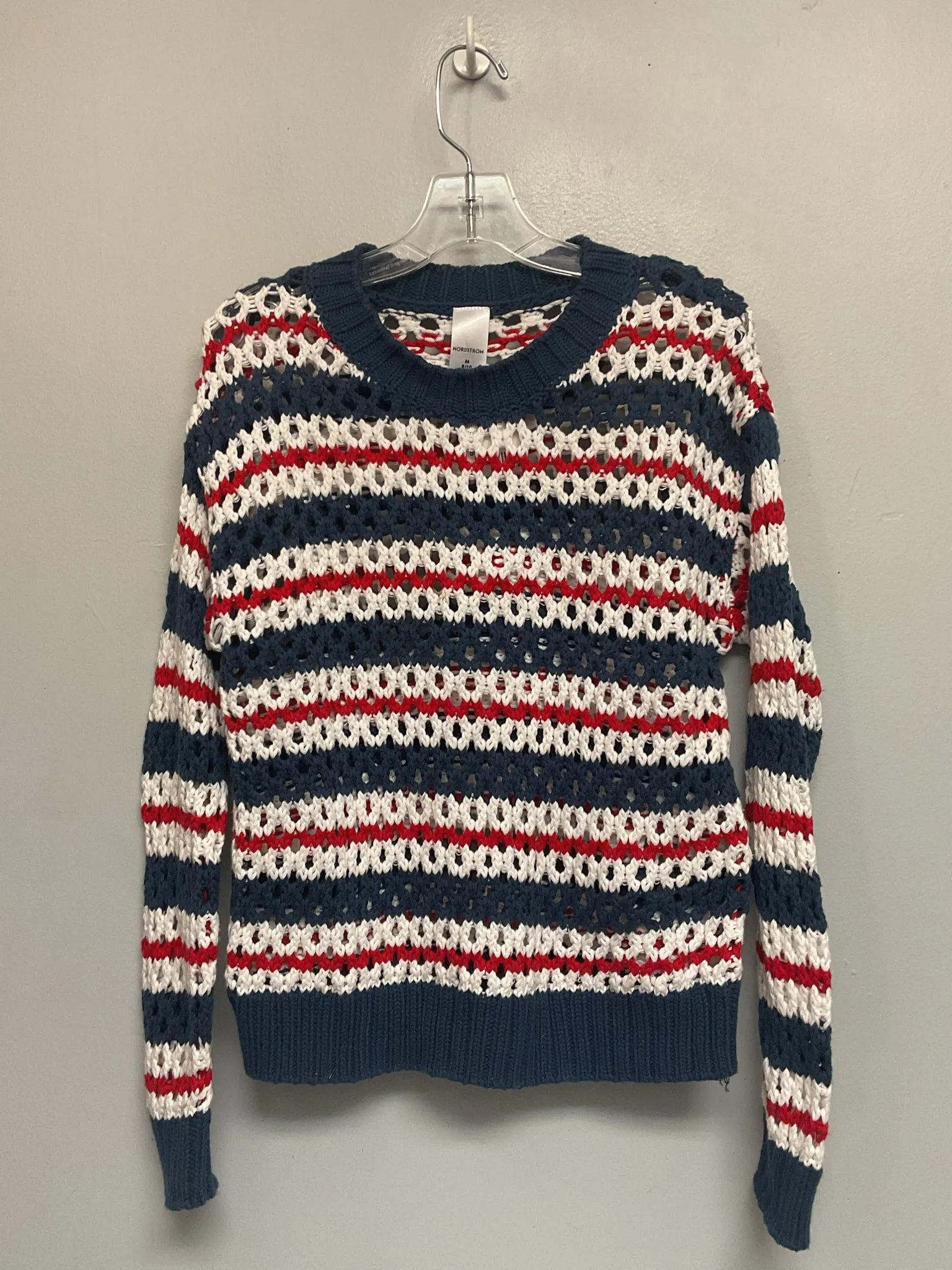 Nordstrom Size 8 Red, White & Blue Cotton Big Girls Sweaters & Vests