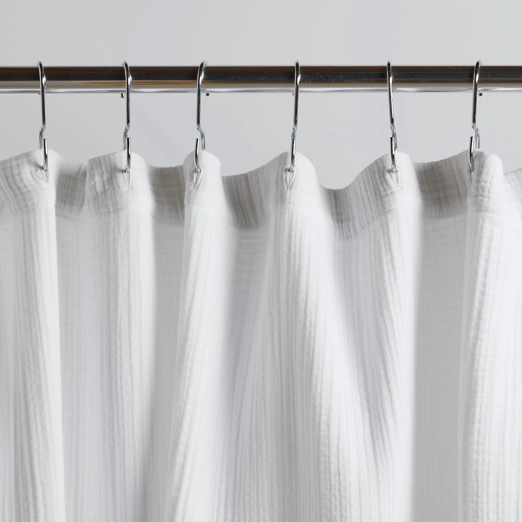 Organic Cloud Cotton Shower Curtain (White)