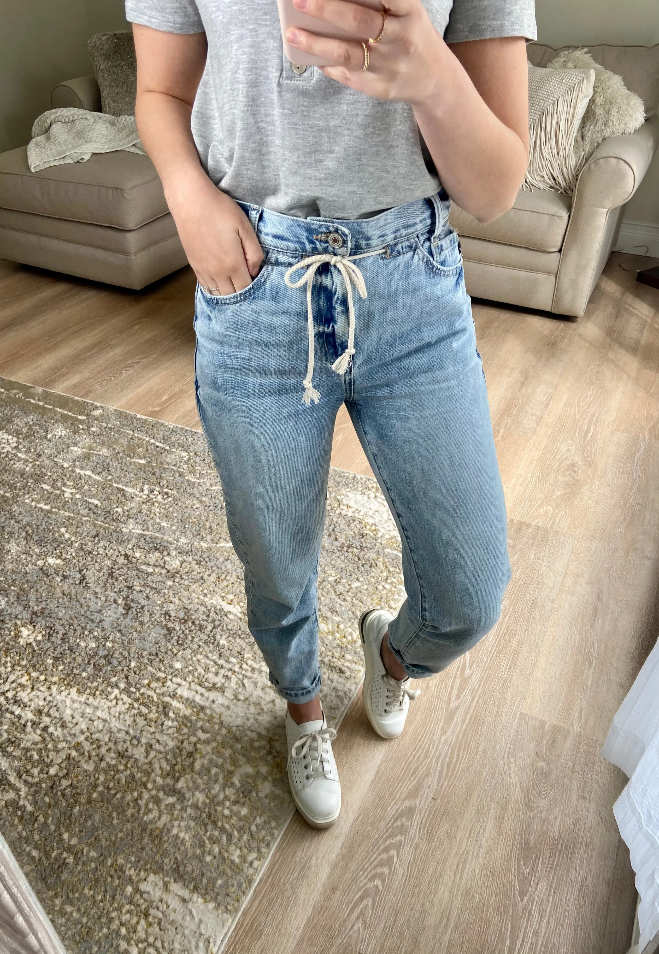 Slouchy Paperbag Denim