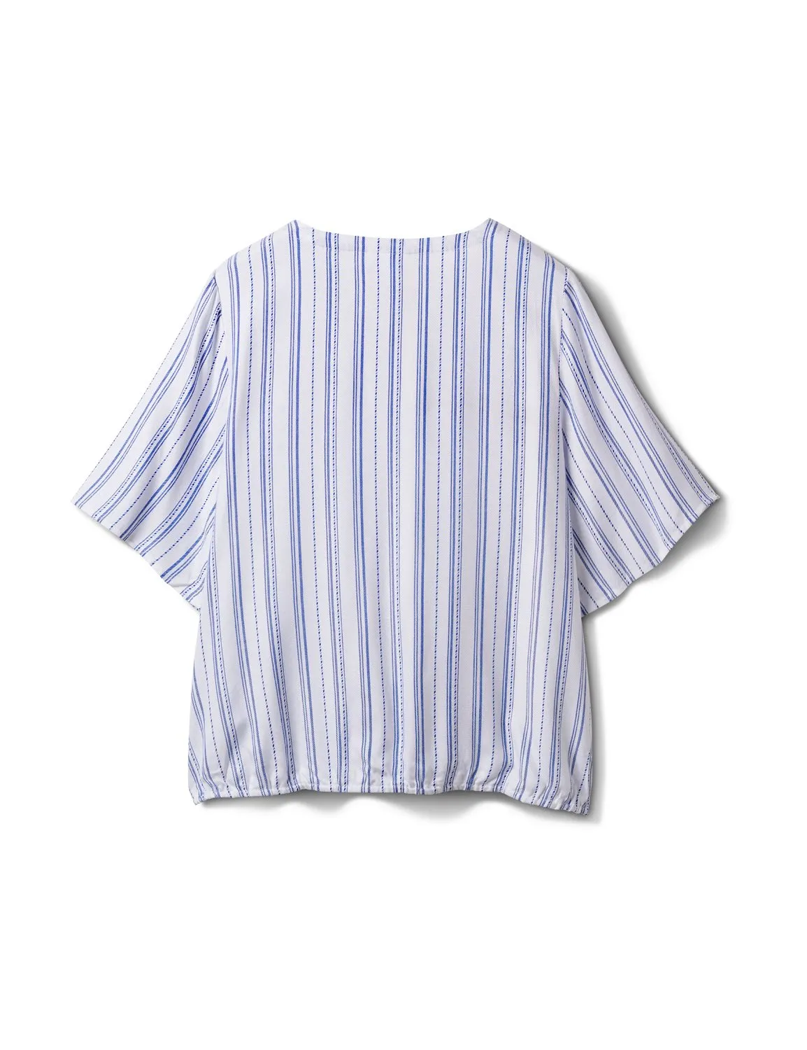 Stripe Wrap Hi-Lo Top
