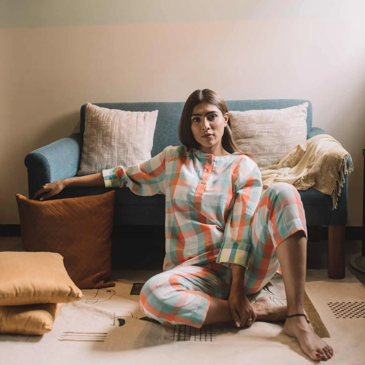 The Artist Co-ord Set | Women | Oversized Shirt W/ Pants | Breathable Cotton